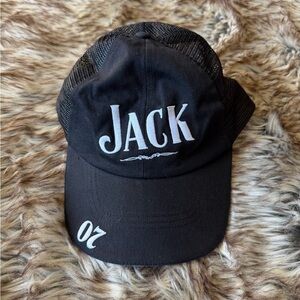 Jack Daniels Black Mesh Cap with White Logo